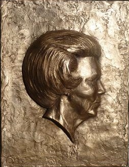 bronzen plaquette