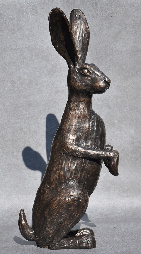 bronzen haas