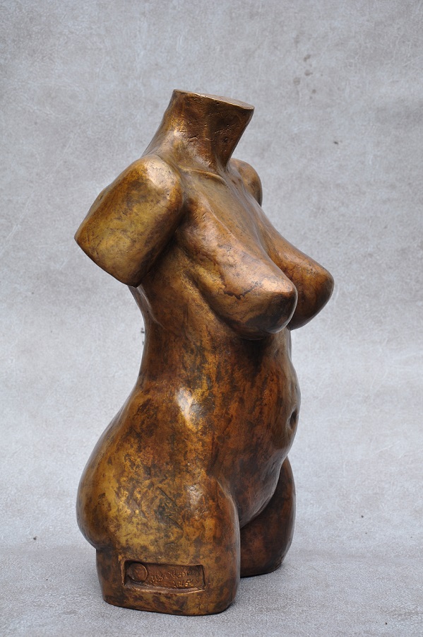 bronzen torso