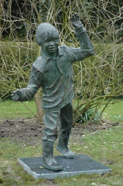 bronzen tuinbeeld
