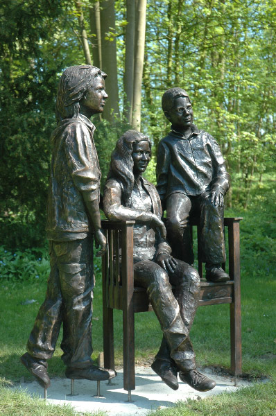 bronzen tuinbeeld